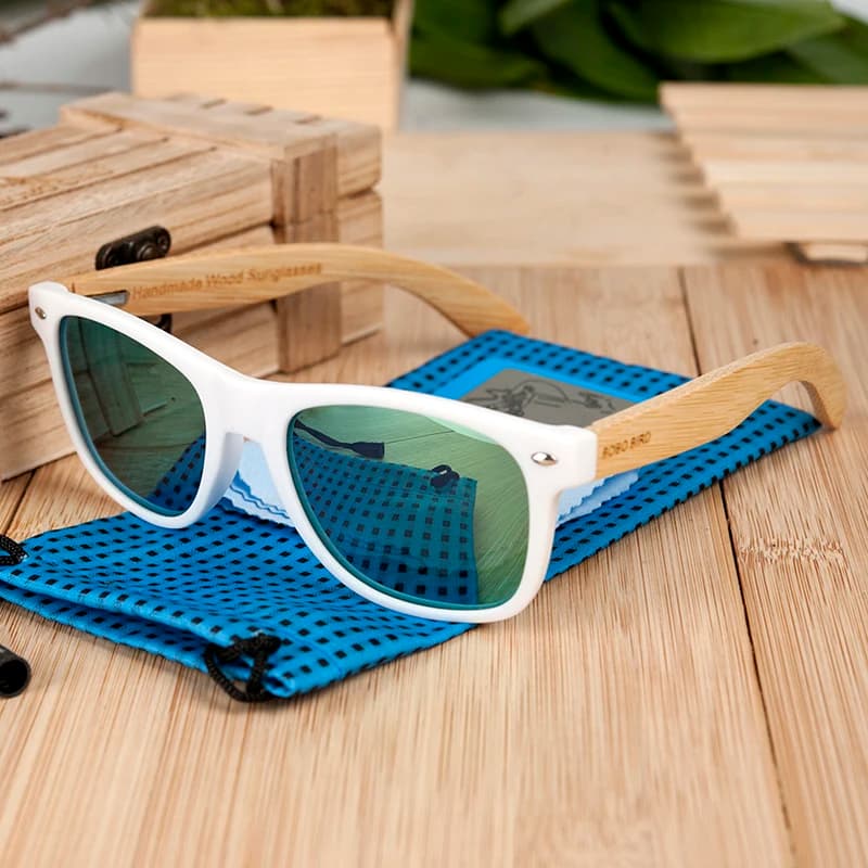 BOBO BIRD lunette soleil femme Simple Handmade Polarized Sunglasses For Women And Men Beach Eyewear With Colorful Lens CG007