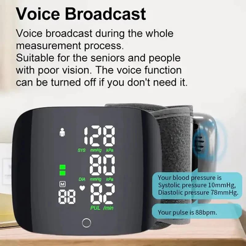 🩺 Inteligentny Ciśnieniomierz Nadgarstkowy: Twój Osobisty Strażnik Zdrowia.