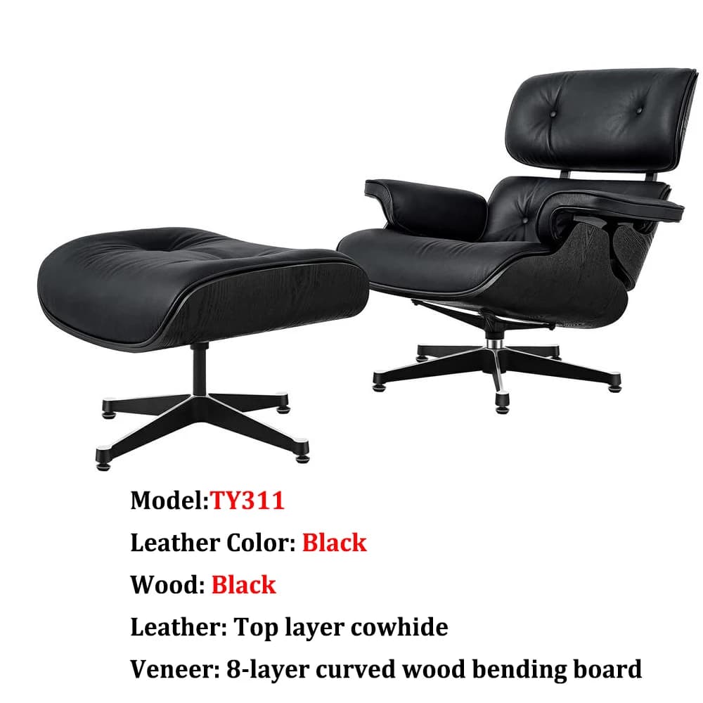 Luksusowy fotel obrotowy z naturalnej skóry, relaksacyjny z podnóżkiem –  wypoczynkowy, premium do salonu.