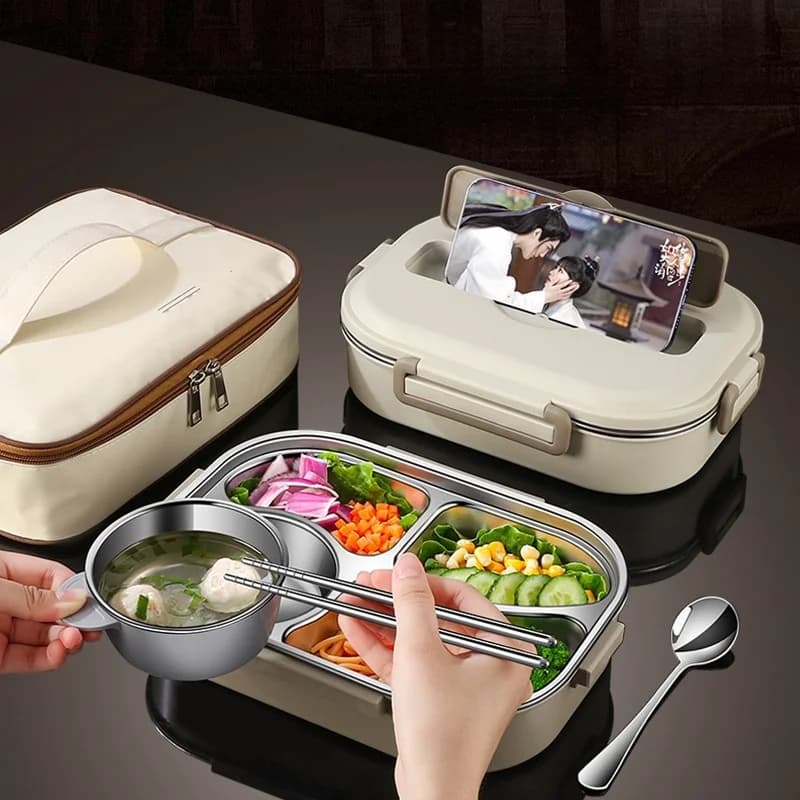 🍱 Zestaw Lunchbox Premium: 304 Stainless Steel Edition