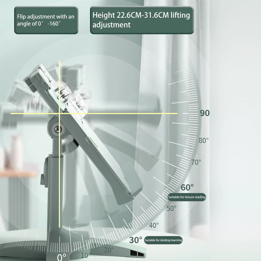 Regulowany stojak na książki i tablet – podnoszona podstawka do czytania, wielofunkcyjny uchwyt na książki do domu, biura i pokoju do nauki 📚💻