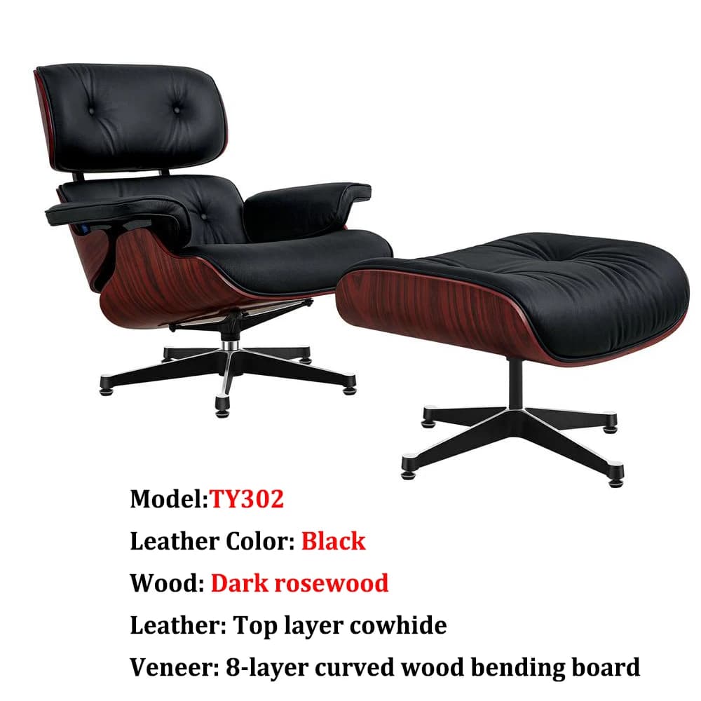 Luksusowy fotel obrotowy z naturalnej skóry, relaksacyjny z podnóżkiem –  wypoczynkowy, premium do salonu.